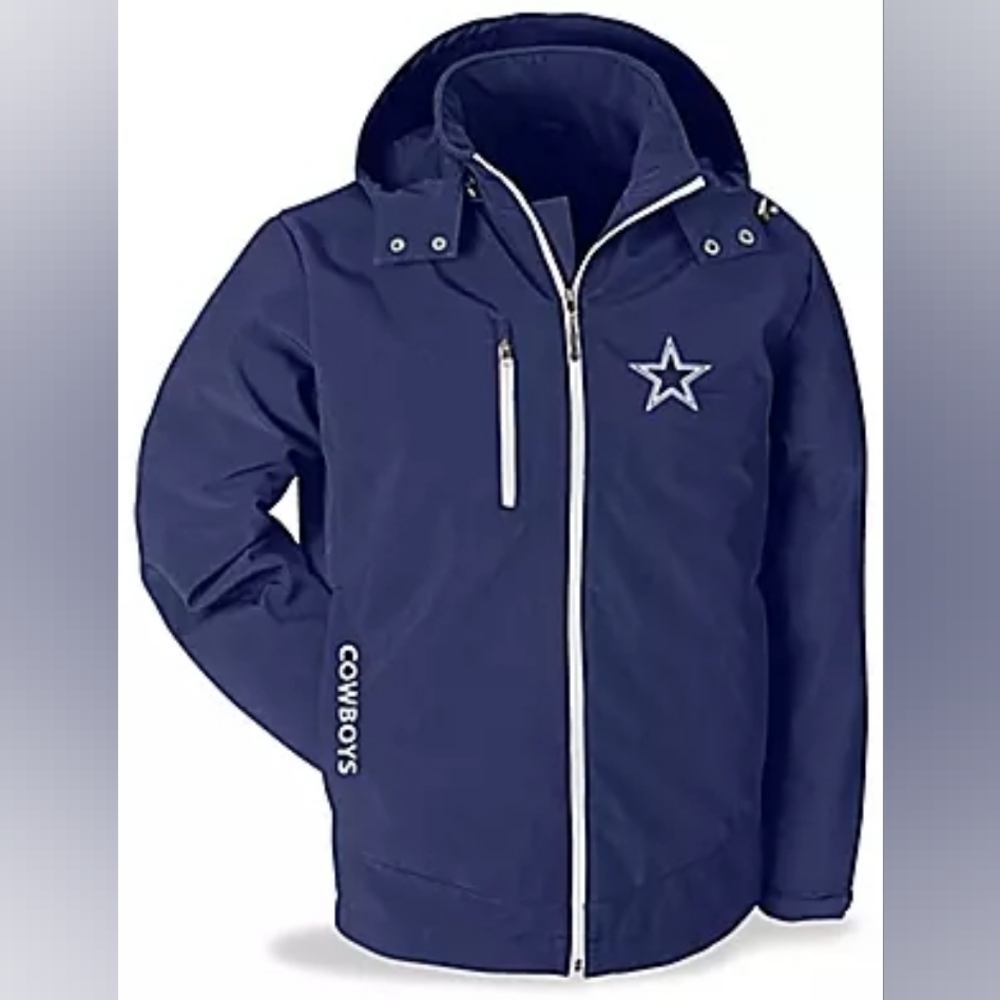 NFL Soft Shell Coat - Dallas Cowboys, size XL, NWT navy blue